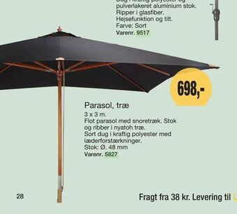 Harald Nyborg Parasol, træ tilbud