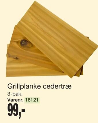 Harald Nyborg Grillplanke cedertræ tilbud