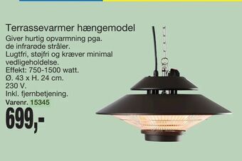 Harald Nyborg Terrassevarmer hængemodel tilbud