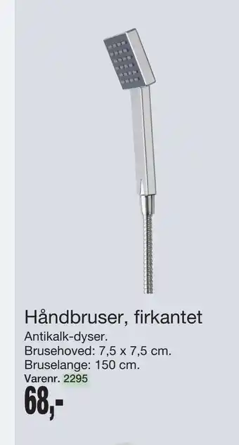 Harald Nyborg Håndbruser, firkantet tilbud