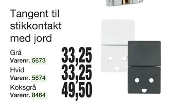 Harald Nyborg Tangent til stikkontakt med jord tilbud