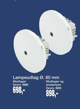 Lampeudtag Ø. 80 mm