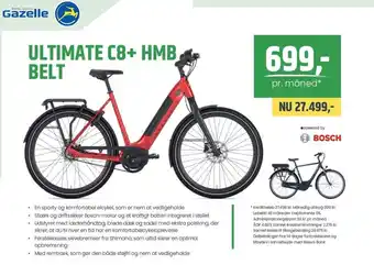 Ultimate C8+ HMB belt pris pr. måned