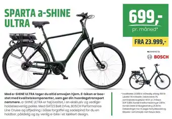 Sparta a-shine ultra pris pr. måned