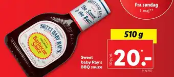 Lidl Sweet baby rays sauce flydende tilbud