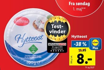 Lidl Milbona hytteost tilbud