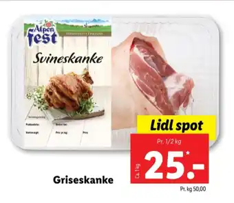 Lidl Alpenfest griseskank tilbud