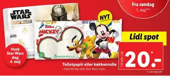 Lidl Starwars køkkenrulle tilbud