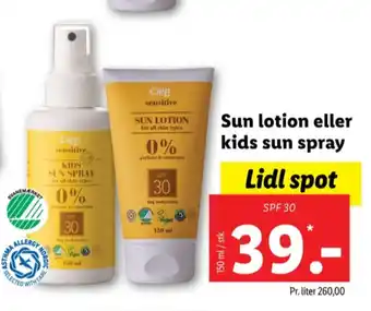 Lidl Cien solbeskyttelse tilbud