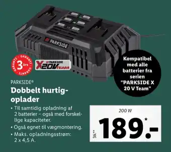 Lidl Parkside batterilader tilbud
