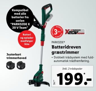 Lidl Parkside græstrimmer tilbud