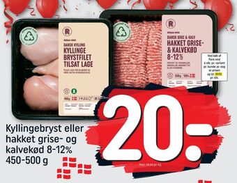 REMA 1000 Rema 1000 hakket kalv og grisekød tilbud
