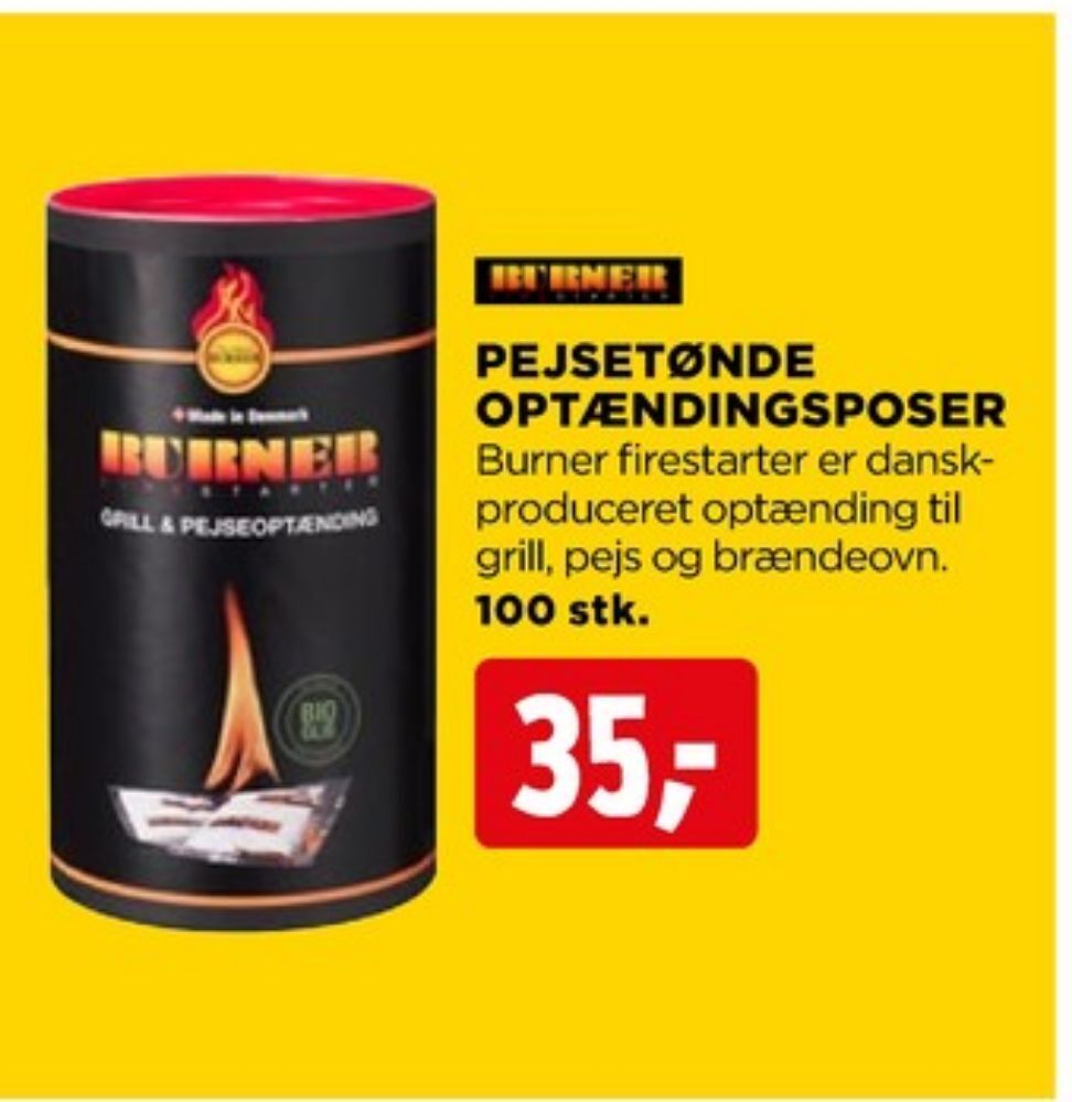 Smitsom underviser høg Burner tændposer tilbud hos jem & fix