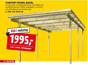 jem & fix Safestone carport tilbud