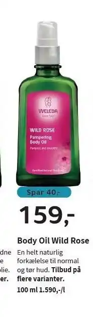 Helsam Body Oil Wild Rose tilbud