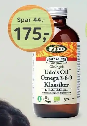 Helsam Udo's Oil omega 3-6-9 tilbud