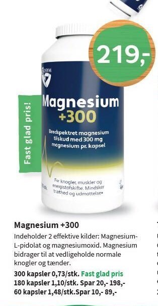 Helsam Magnesium +300 tilbud