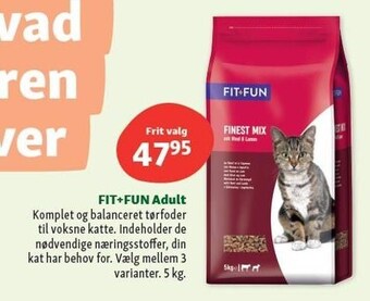 Maxi Zoo Fit+Fun adult tilbud