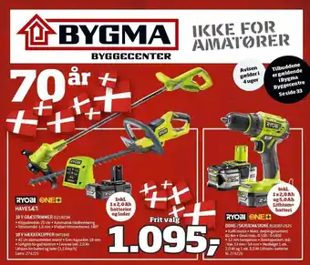 Bygma Havesæt/Bore skruemaskine tilbud