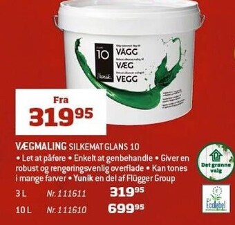 Bygma Vægmaling Silkemat glans 10 tilbud