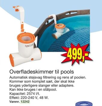 Overfladeskimmer til pools