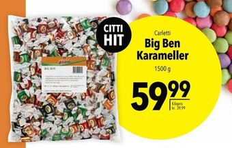 Citti Big Ben Karameller tilbud