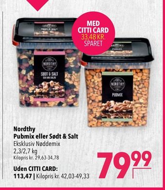 Citti Nordthy Pubmix eller Sødt & Salt tilbud