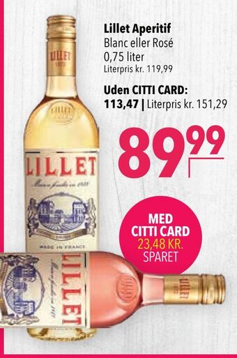 Citti Lillet Aperitif tilbud