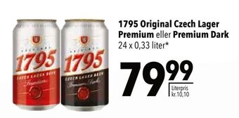 Citti 1795 Original Czech Lager Premium eller Premium Dark tilbud