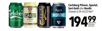 Citti Carlsberg Pilsner, Special, Sort Guld eller Nordic tilbud