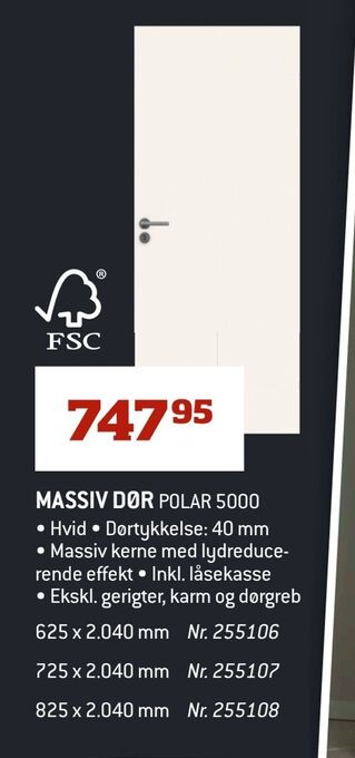 Massiv dør