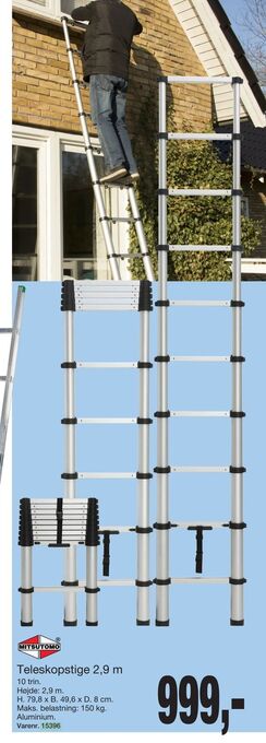 Harald Nyborg Teleskopstige 2,9 m tilbud