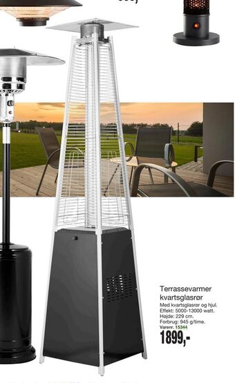 Harald Nyborg Terrassevarmer kvartsglasrør tilbud