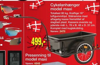 Harald Nyborg Cykelanhænger model maxi tilbud
