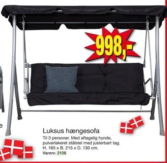 Harald Nyborg Luksus hængesofa tilbud