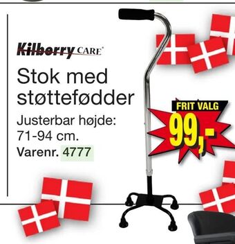 Harald Nyborg Stok med støttefødder tilbud