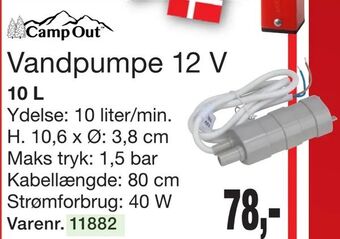 Harald Nyborg Vandpumpe 12 V tilbud