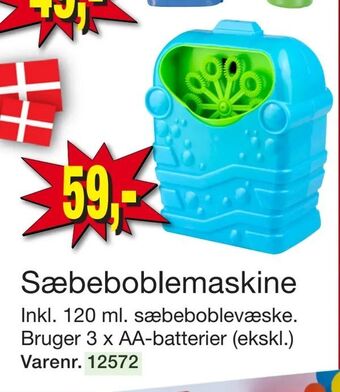 Harald Nyborg Sæbeboblemaskine tilbud