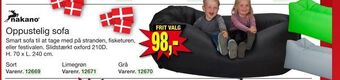 Harald Nyborg Oppustelig sofa tilbud
