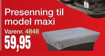 Harald Nyborg Presenning til model maxi tilbud
