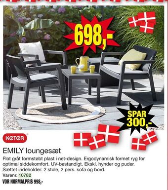 Harald Nyborg EMILY loungesæt tilbud