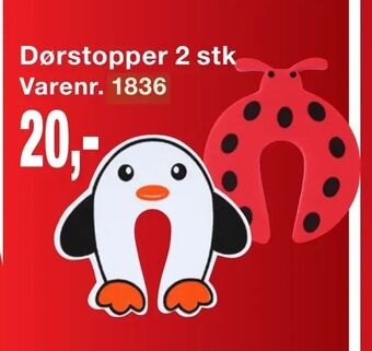 Harald Nyborg Dørstopper 2 stk tilbud