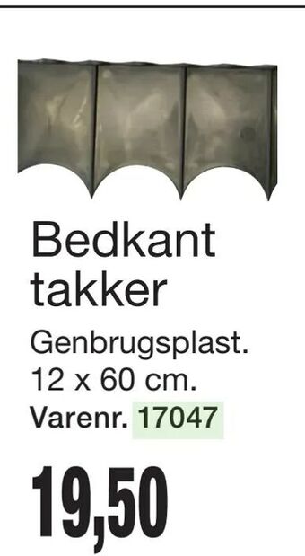 Bedkant takker