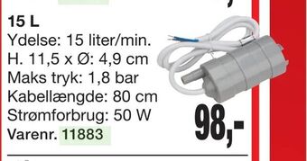 Harald Nyborg Vandpumpe 12 V tilbud