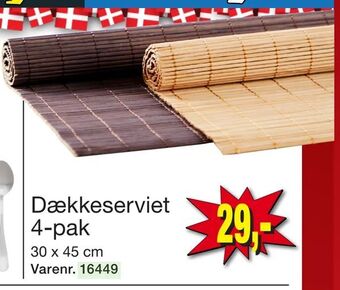 Dækkeserviet 4-pak