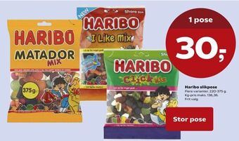 Kvickly Haribo slikpose tilbud