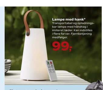 Kvickly Lampe med hank tilbud