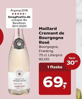 Kvickly Moillard Cremant de Bourgogne Rosé tilbud