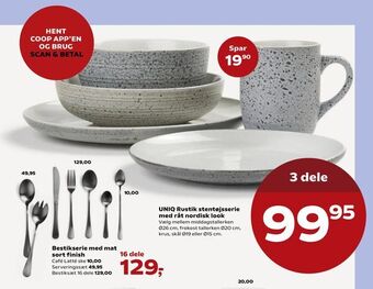 Kvickly UNIQ Rustik stentøjsserie med råt nordisk look tilbud