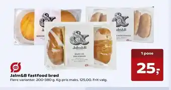 Kvickly Jalm&B fastfood brød tilbud